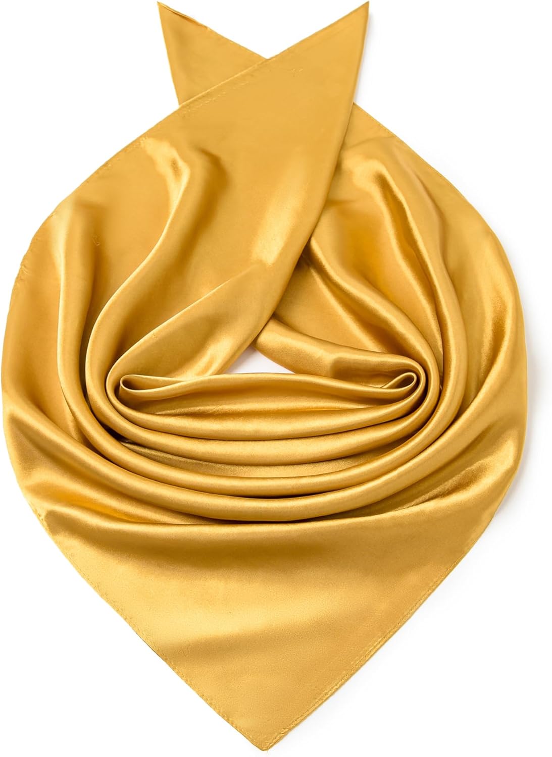 Men's Denim Square Scarf - 35" Large Solid Color Neck Scarf, Gift Packed - Image 4