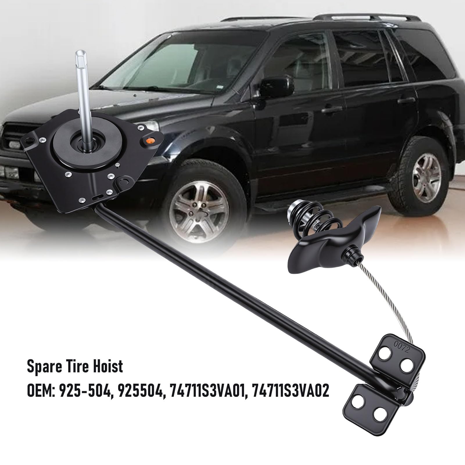 Yosoo Argano per Ruota di Scorta per MDX 2001-2003, Gruppo Portante con Verricello 925-504 con Design a Ingranaggio e Braccio per Cambi Ruota Senza Sforzo