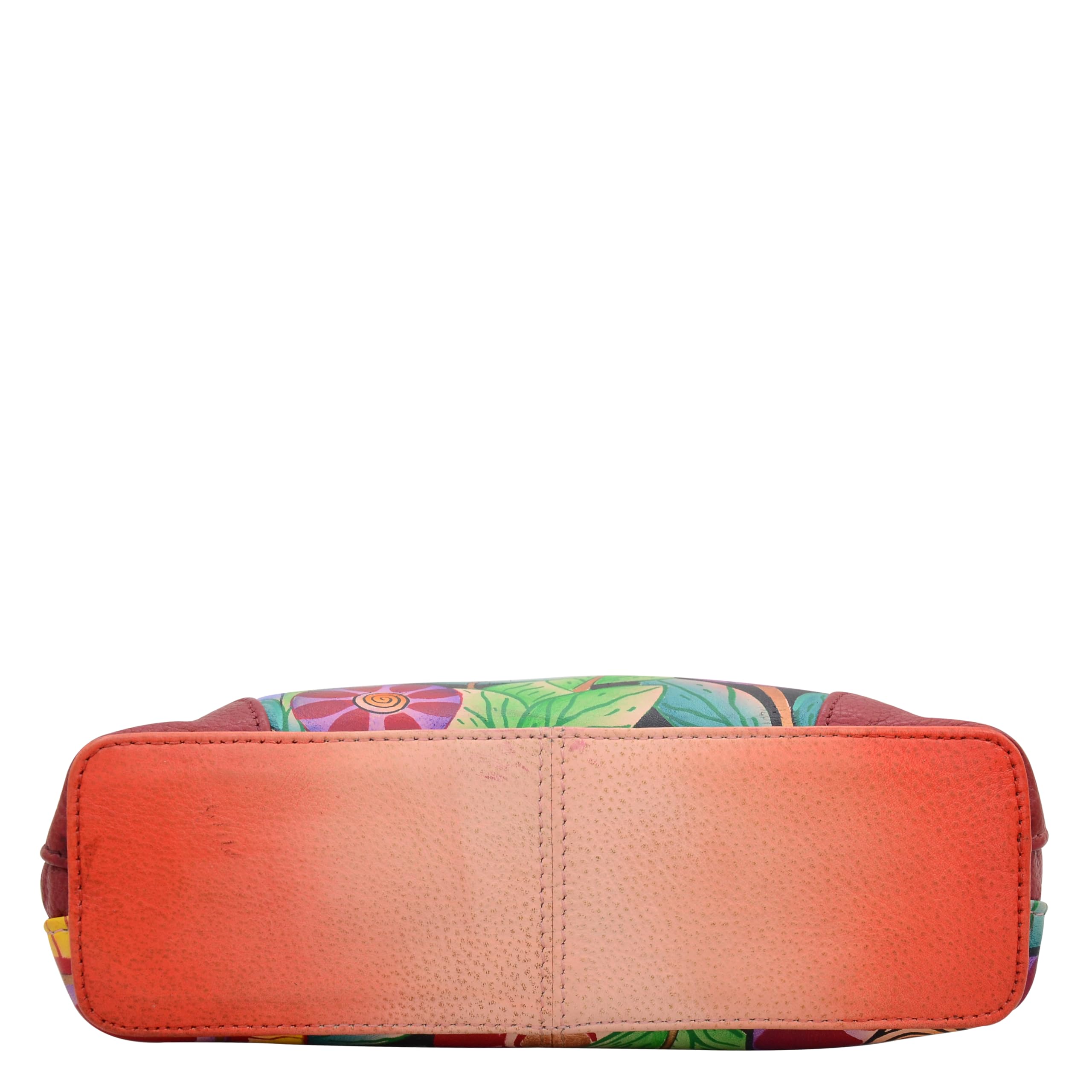 Anna by Anuschka Kleine Damen-Handtasche aus echtem Leder mit Reißverschluss | Organizer mit mehreren Fächern