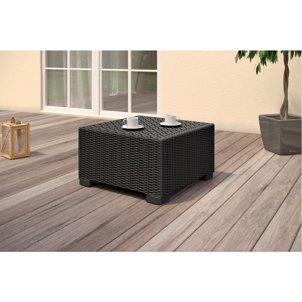 Allibert California Balkonmöbel Polyrattan Gartenmöbel Rattanoptik Sitzgruppe