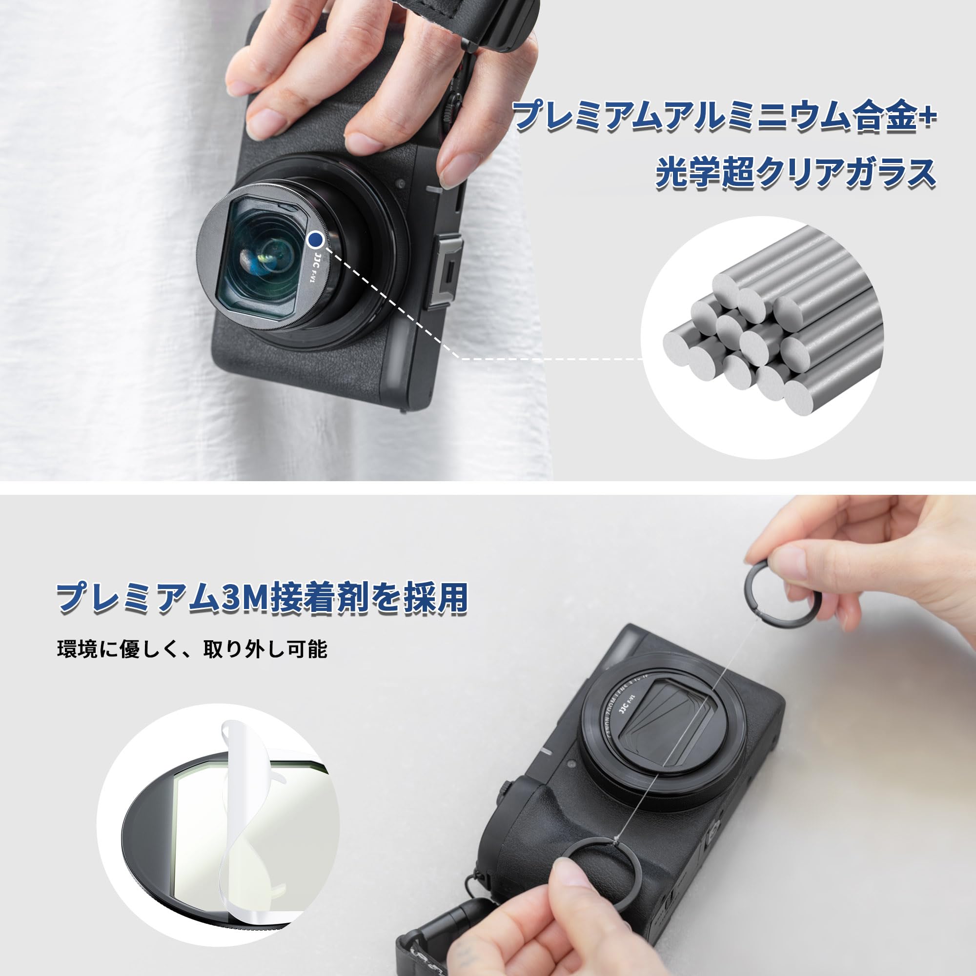 Amazon | JJC Canon Powershot V1用UVフィルター 超低反射0.15% 高透過