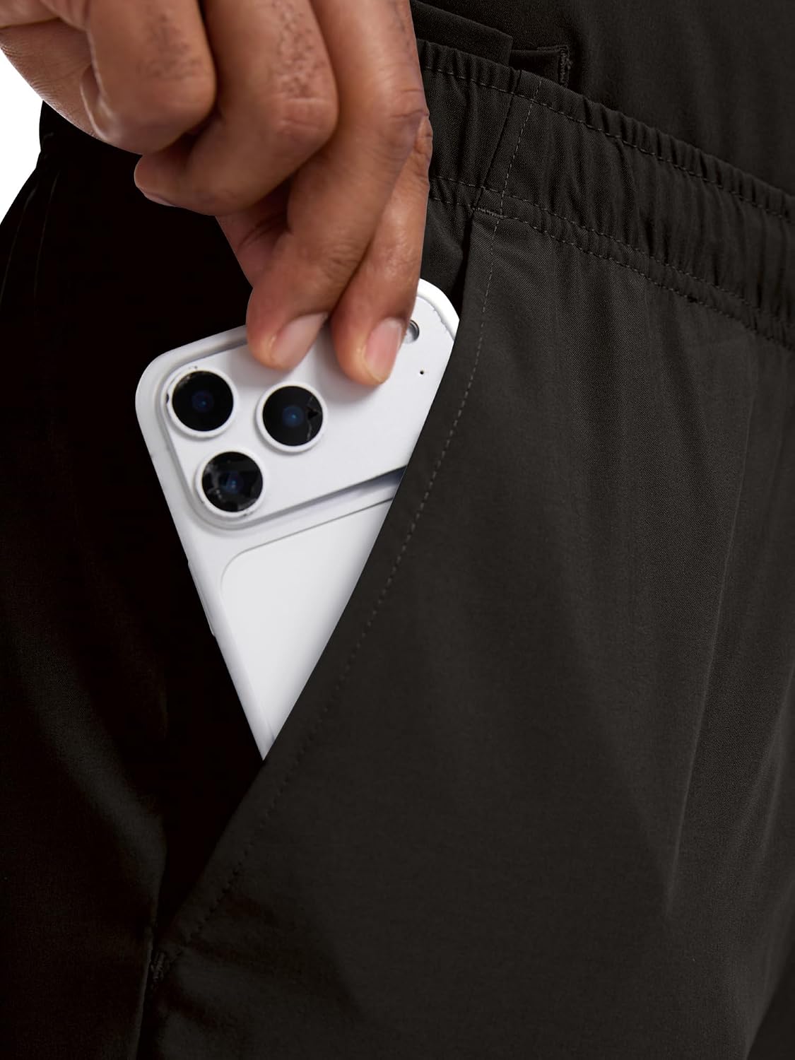 Scrub Pants for Men, Straight Leg Pants with 6 Pockets