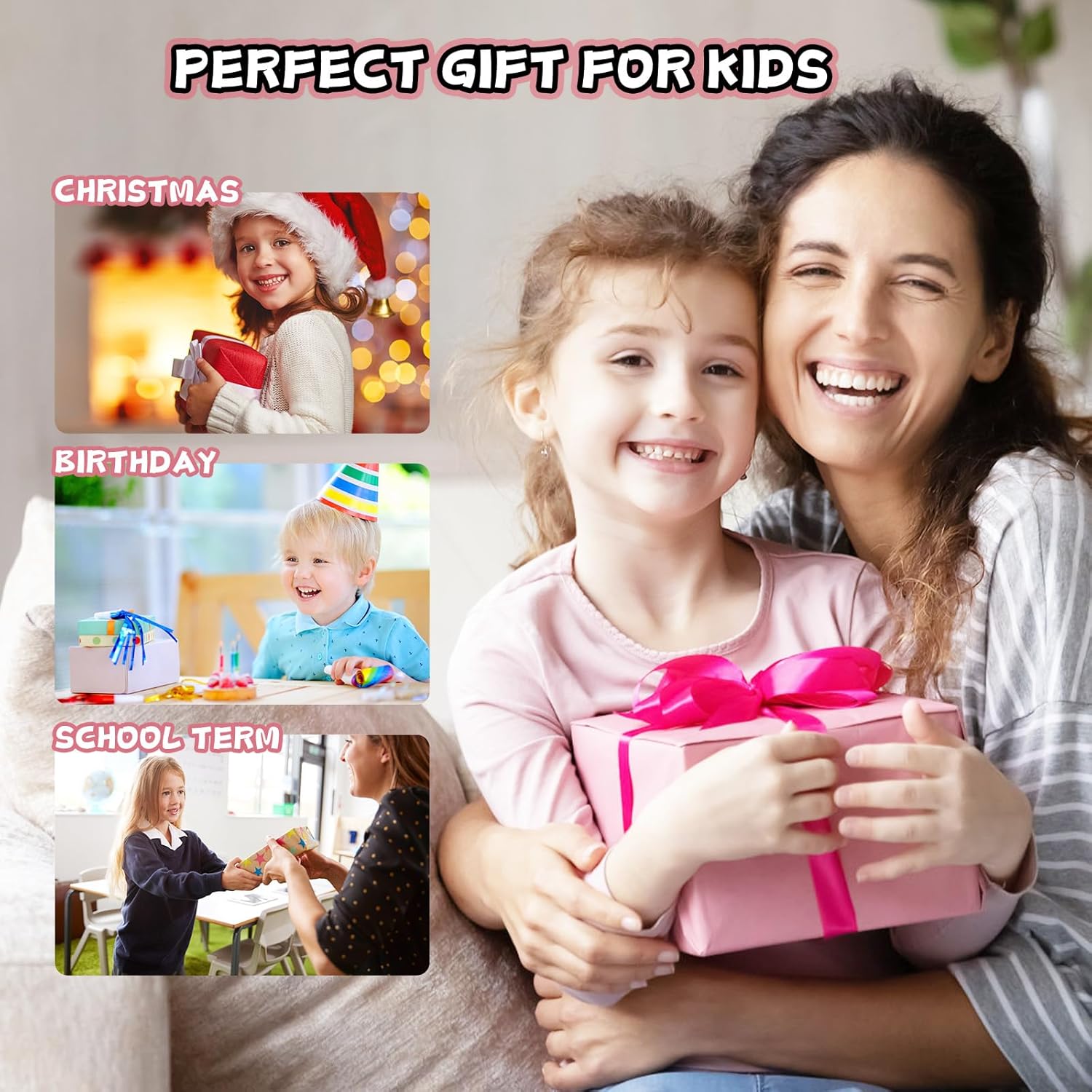 Kids Smart Phone - Ashfly 3.97" Touchscreen Cell Phone - Educational STEM Toys with 210+ Learning Games and 190+ Drawing - Birthday for Boys Girls Age 3 4 5 6 7 8 9 10+ Year Old