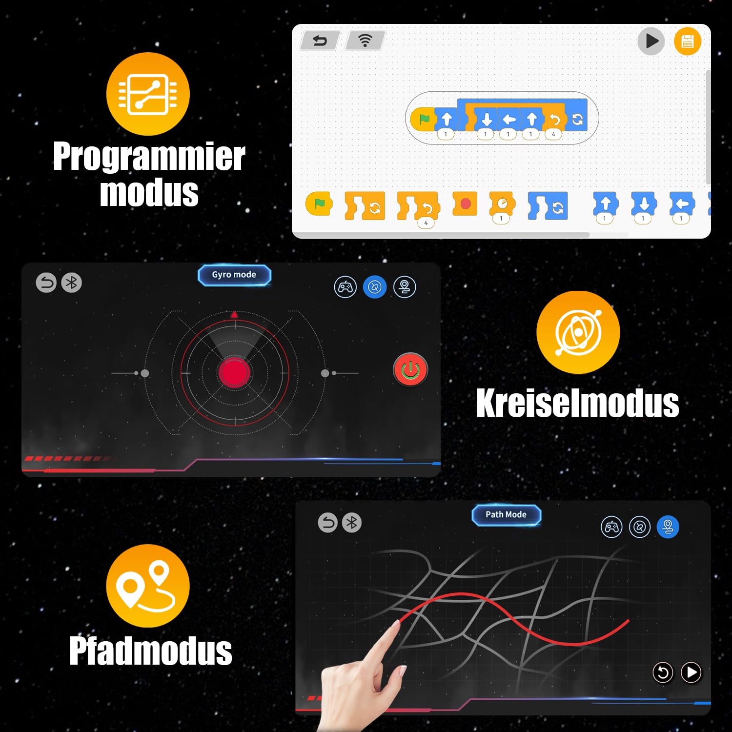 Technik Roboter Bauspielzeug für Kinder, 5 in 1 Robots mit App & ferngesteuert Technic Wall robotik bausatz mit 16 LED Mimik, 373 PCS RC programmierbarer Roboter Spielzeug Geschenk für 6 7 8 10 Jahre