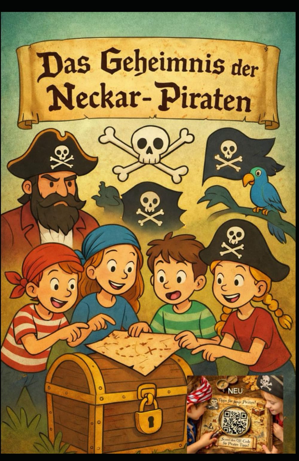 Das Geheimnis der Neckar-Piraten: ein interaktives Erlebnisbuch für die ganze Familie (Die Piraten auf der Suche nach dem Heimat Schatz)