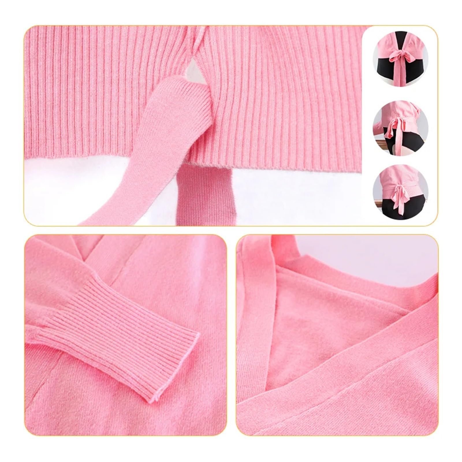 Frauen Ballett Pullover Dance Crop Tops Erwachsene Aufwärmen Ballett Top Teen Spitze-up Mantel Lange-Sleeve Strickjacke warme Jacke Thermo Pullover(Blue Tops and Pants,M(160-165cm))