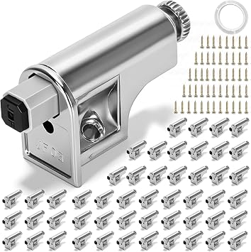 25 Pcs Soft Close Damper for Cabinet Doors/Wardrobe/Kitchen/Bookcase | Adjustable Hydraulic Cabinet Damper for Noise Reduction & Smooth Closure