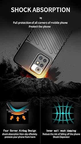 Miniatura 7 de DFTCVBN Redmi 10 Prime 21061119BI - Funda para teléfono Redmi 10 Prime 21061119BI con protector de pantalla, grado militar, a prueba de golpes,