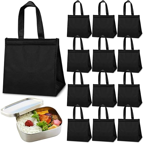 meekoo 12 bolsas de almuerzo aisladas, reutilizables, a prueba de fugas, bolsa de almuerzo impermeable para mujeres, hombres y adultos, unisex, para