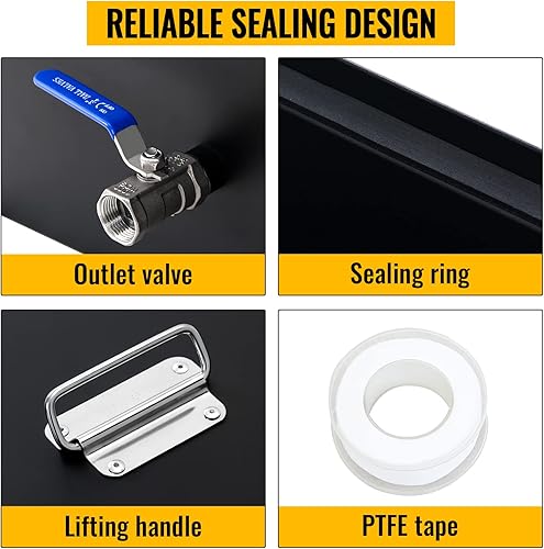 Miniatura 5 de Hasopy Interceptor de grasa comercial, capacidad de 40 libras, trampa de grasa debajo del fregadero con caudal de 20 GPM, interceptor de grasa de