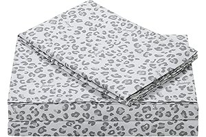 Juicy Couture Silver Leopard Sheets: Sink Into Comfort and Style
