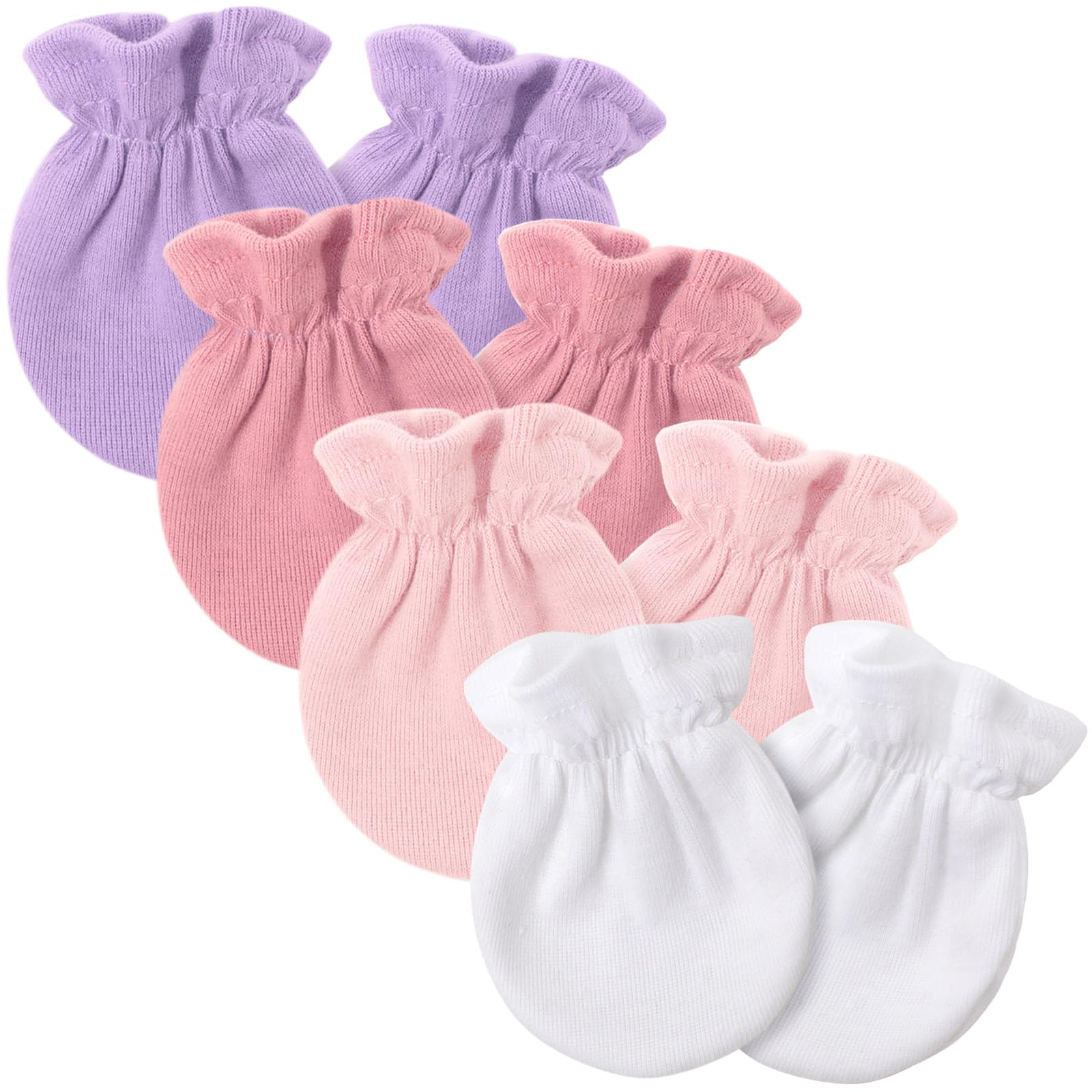 DRESHOW Newborn Baby Mittens Infant Gloves No Scratch Mittens Cotton Gloves for 0-6 Months
