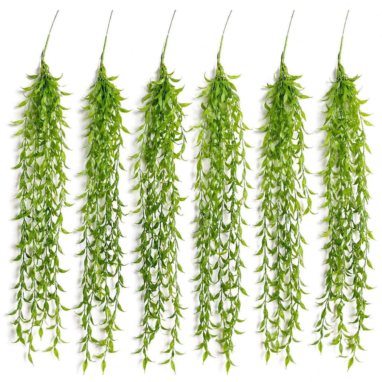 Multipack Leaf Design Artificial Hanging Plants