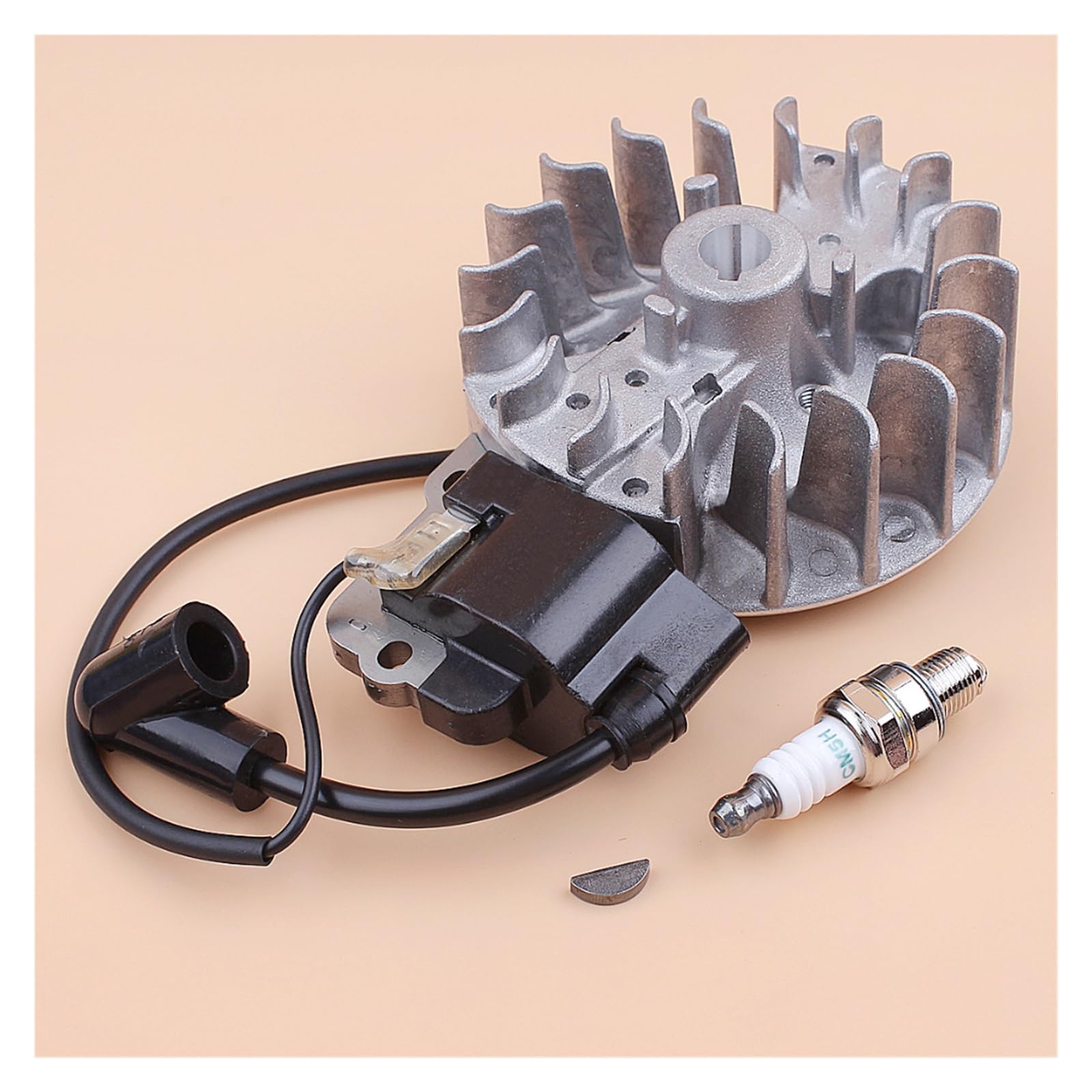 Kit de bujía de módulo de bobina de encendido de volante compatible con Mini Motor GX25 GX25N HHT25S FG110, cortador de cepillo, cortacésped