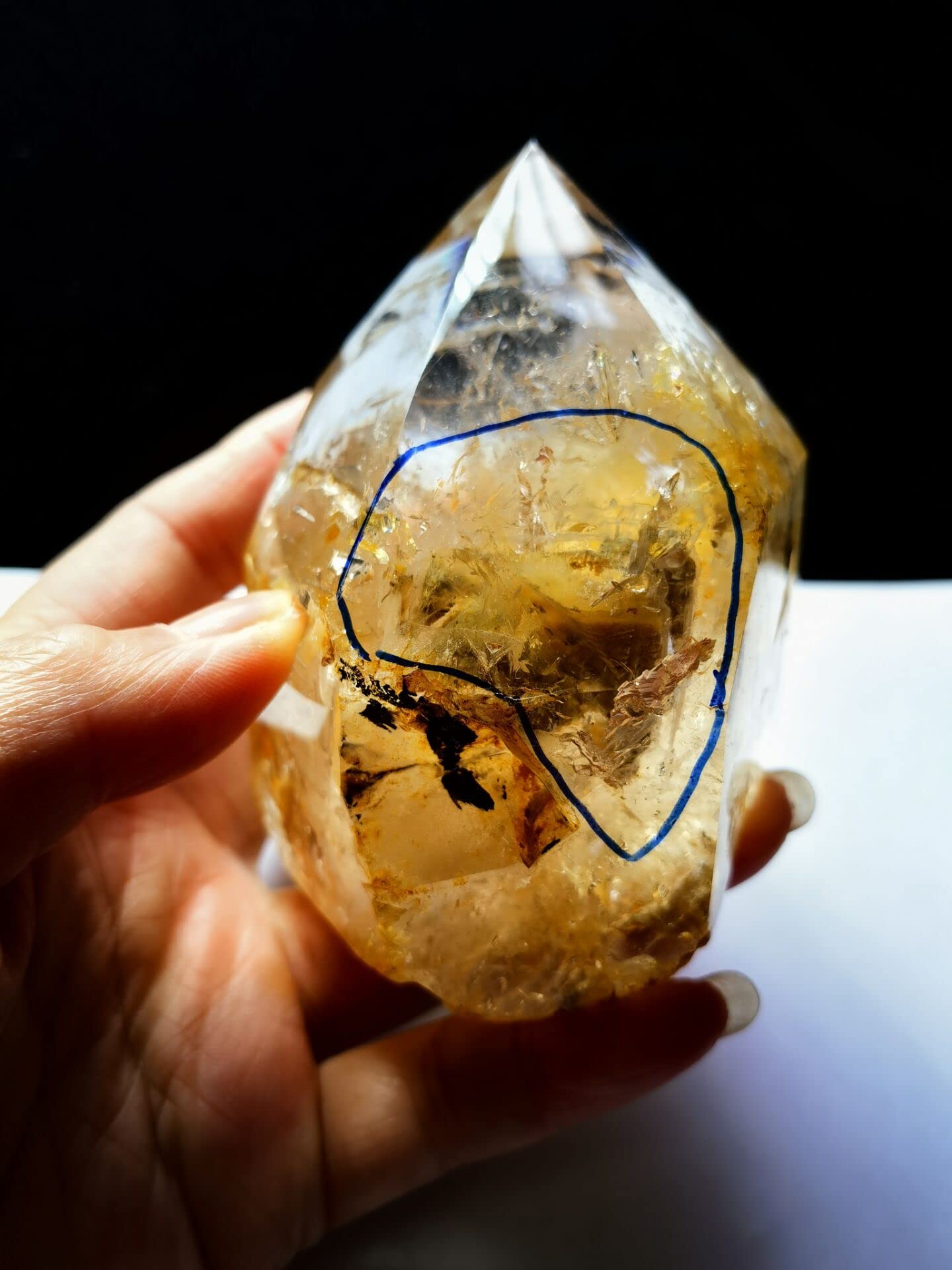 Amazon.co.jp: 本物のチベット 高地クリスタルクォーツ 3.77インチ