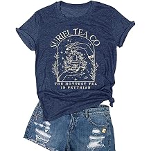 Acotar Velaris Shirt Women Acotar Night Court T Shirt Suriel Tea Co Funny Graphic Tee Casual Letter Print Shirt Tops