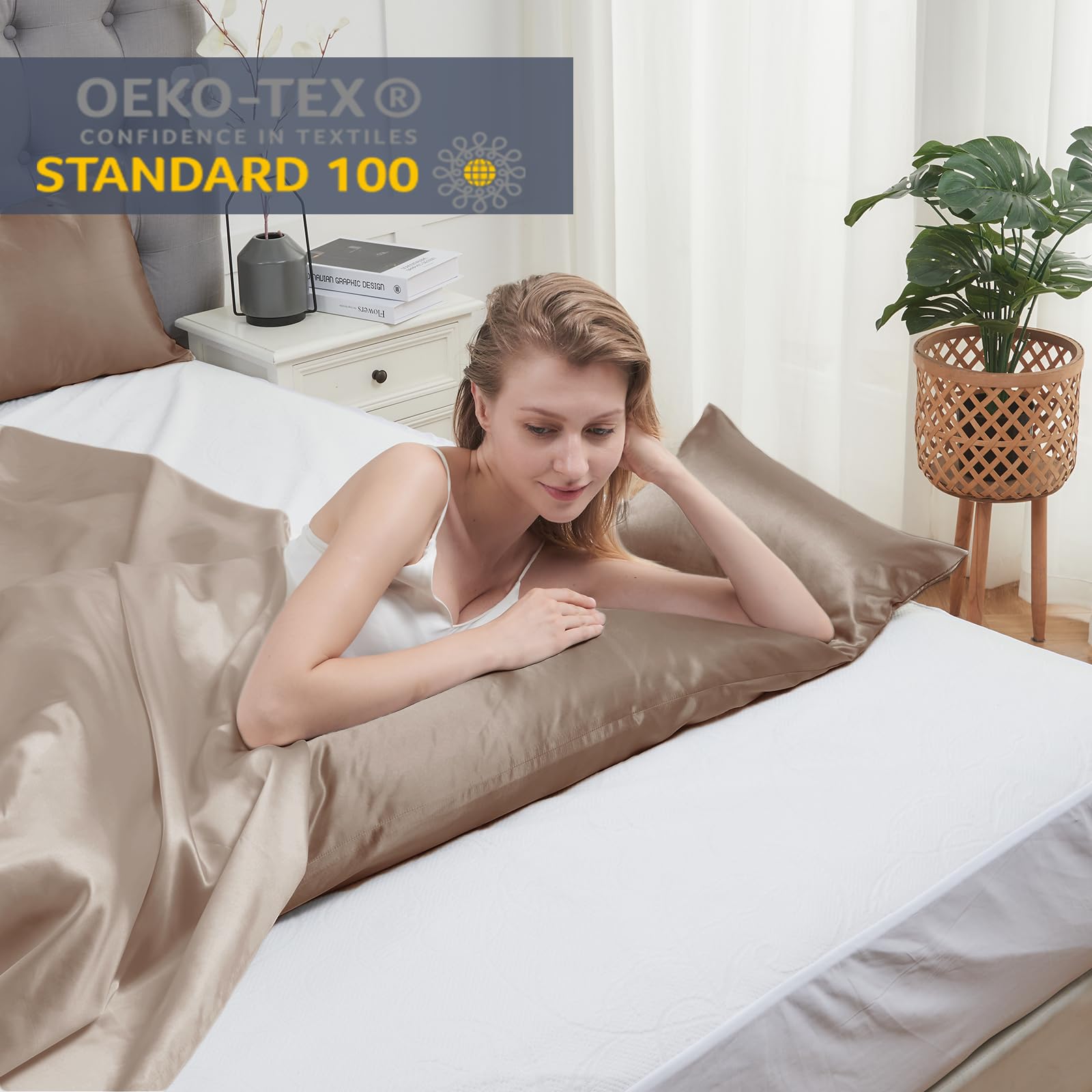 Vielit Juego De 2 Fundas De Almohada Para Dormir De Lado, 40 X 145 Cm Funda De L 1042303