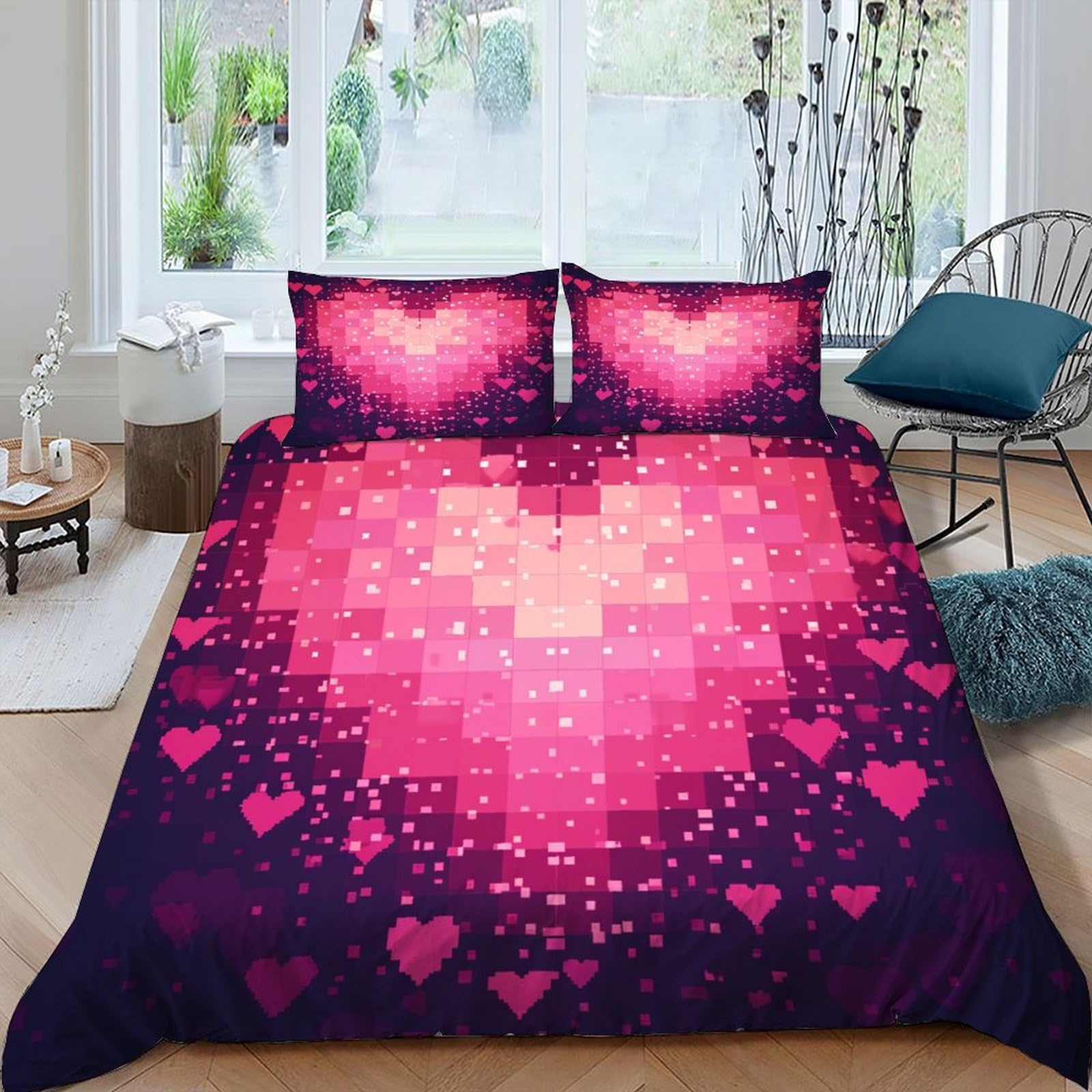 Parure de lit animaux dessin animé housse de couette 2 pièces respirante pour lit enfant single