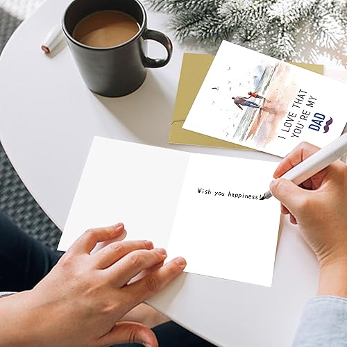 Miniatura 3 de Tarjeta de cumpleaños para papá, tarjetas de feliz cumpleaños de hija, hijo a padre, tarjeta de felicitación de cumpleaños para papá, tarjeta del