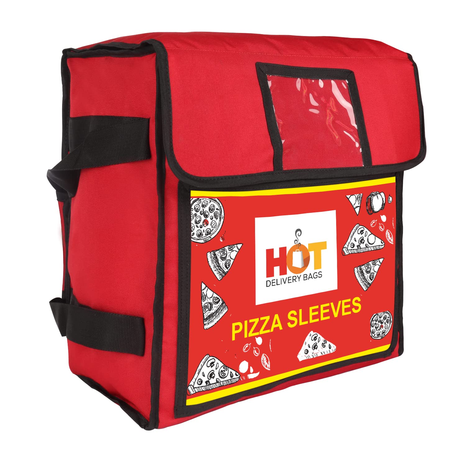 HOT DELIVERY BAGS Foldable Insulated Pizza Delivery Bag, Can Keep 3, 19" Pizza or 4 Meals hot for 1 Hour(41 liter, 20X9X20 Inch) (Red) (B0BZSKN1QY) Amazon Price History, Amazon Price Tracker