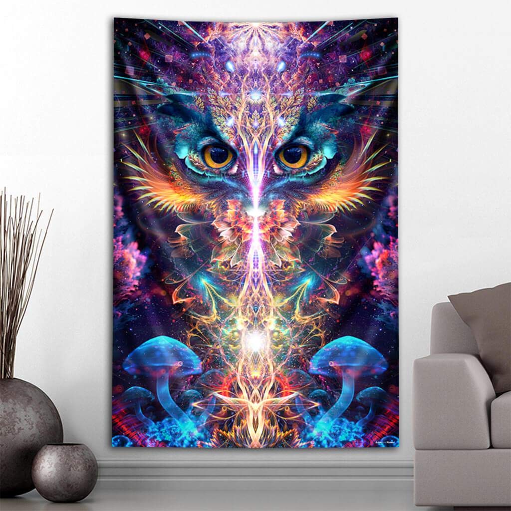 Third Eye TapestriesPsiloteric Visions Peekaboo Tapestry (40 by 60 INCHES)