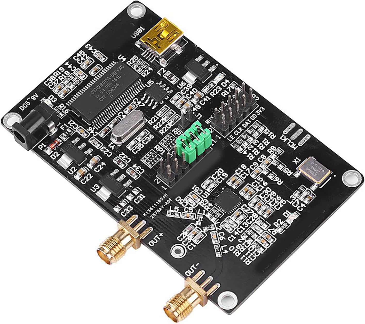 ADF4351 + Development Board with Micro 35M-4.4GHz RF Source Frequency Synthesizer ADF4351 Controller, ADF4351/ADF5355 Microcontroller 35M-4.4G Compatible to W5100 Shield Network