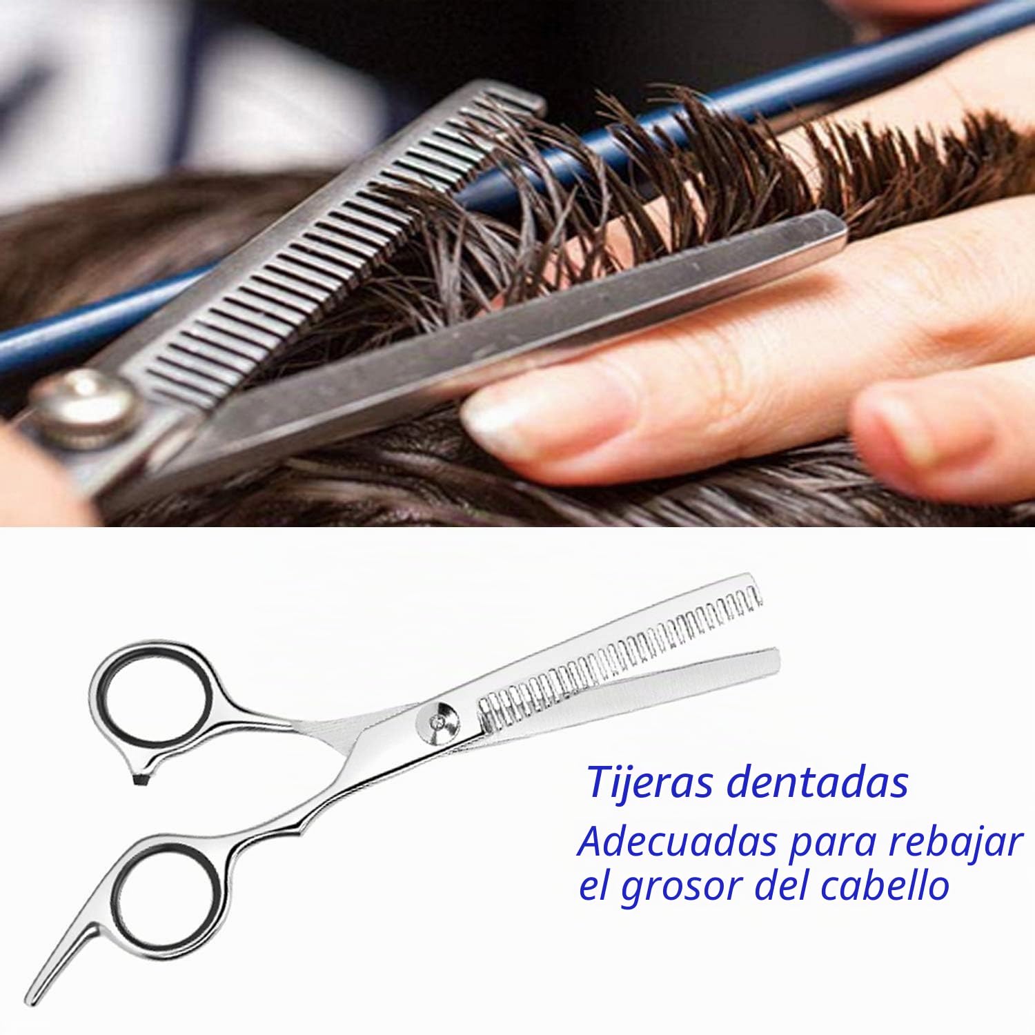 Tijeras Profesionales para Adelgazar el Cabello de Acero Inoxidable para Salón