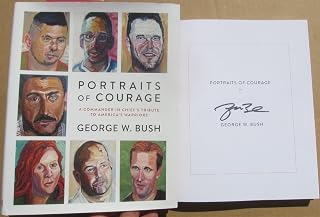 George W Bush signed book Portraits of Courage 1st printing autographed