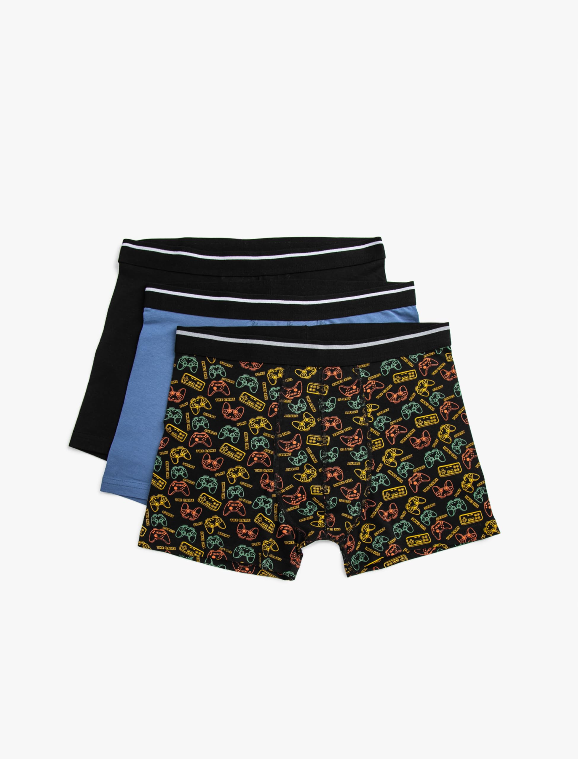 Pamuklu 3'lü Set Basic Boxer
