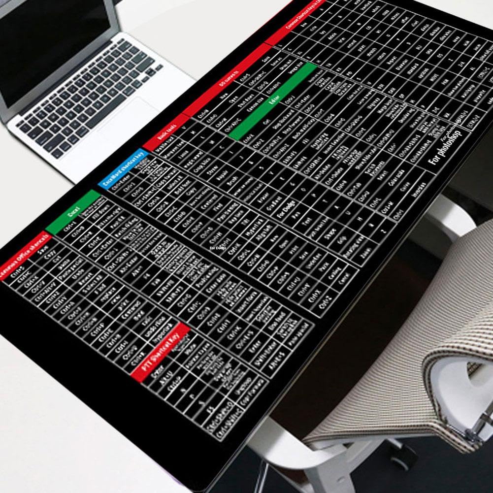 Tappetino per mouse in pelle liscia, grande tappetino per tastiera per computer portatile, XL, antiscivolo, per casa, ufficio, scuola, scrivania Tappetino per mouse in pelle liscia, grande tappetino per tastiera per computer portatile, XL, antiscivolo, per casa, ufficio, scuola, scrivania