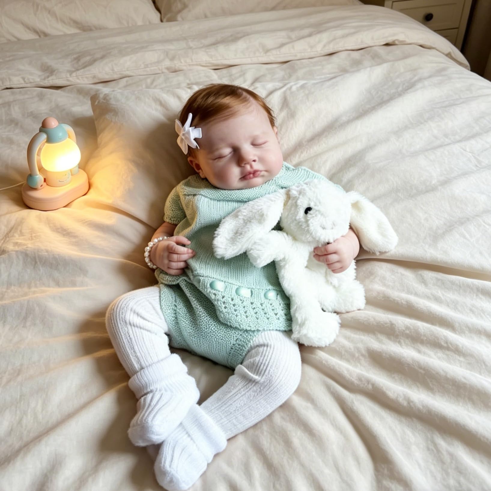 50 cm miękki silikonowy śpiący Reborn Baby Dolls tkanina ciało winyl realistyczny noworodek słodka lalka bobas z klipsem kokardka realistyczne niemowlęta lalki Bebe zabawki prezent dla dzieci