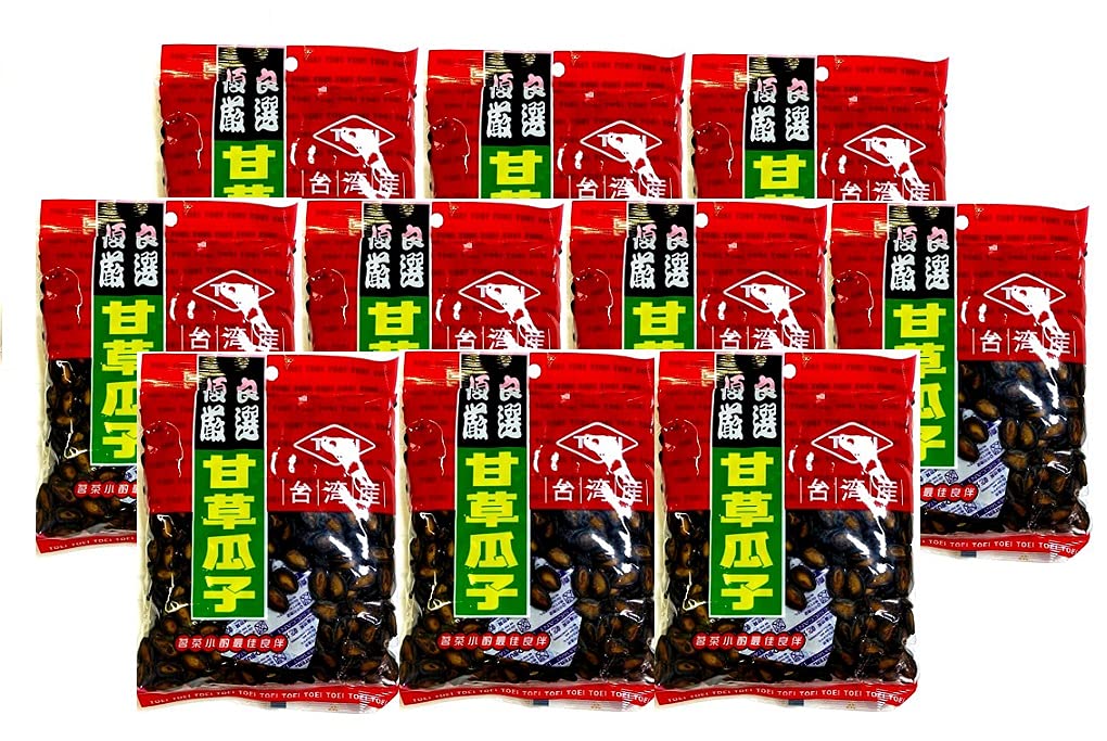 Amazon.co.jp: 甘草瓜子（味付けスイカの種） TOEI 台湾産 300g x10 