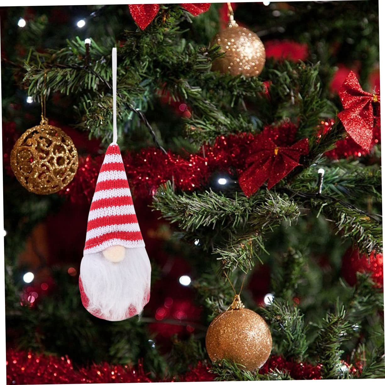 Ciieeo Piezas muñeca de Navidad Colgantes del árbol de Navidad navideños de Peluche Colgantes navideños muñecos navideños complementos navideños decoración del hogar paño