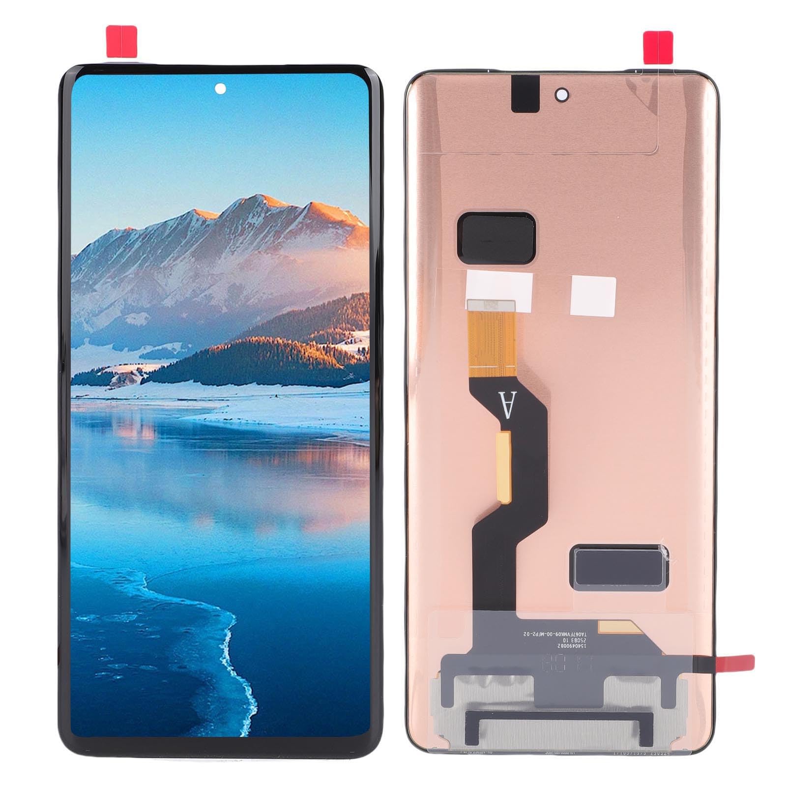Cuifati Zespół Digitizera z Ekranem Dotykowym Smartfona Edge 60 z Zestawem Narzędzi do Naprawy Funkcji Odcisków Palców, Oryginalna jakość Zamiennika Ekranu Telefonu, Profesjonalna Instalacja dla