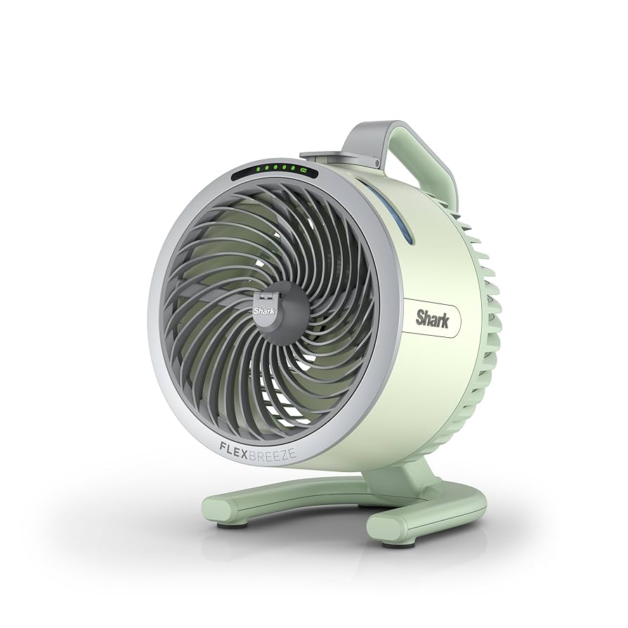 Shark（シャーク） FlexBreeze HydroGoグレー Shark™ FlexBreeze™ HydroGo™ Misting Portable Fan (Dark Gray