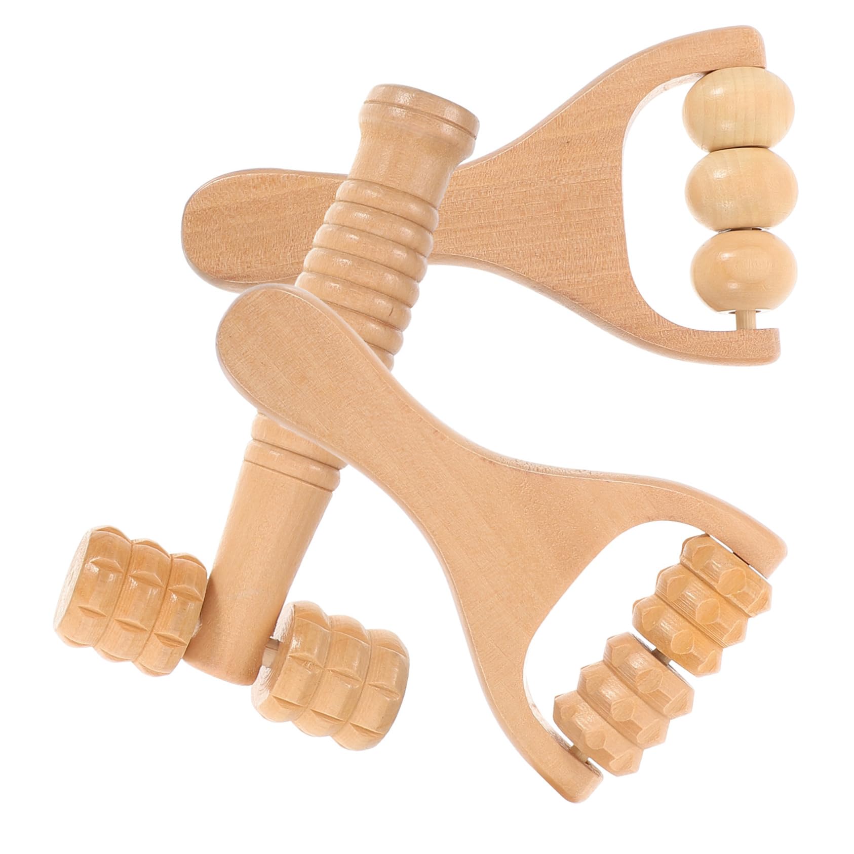 NULYLU Natural Wood Foot Massager Rolling Foot Massager for Acupoint Stimulation