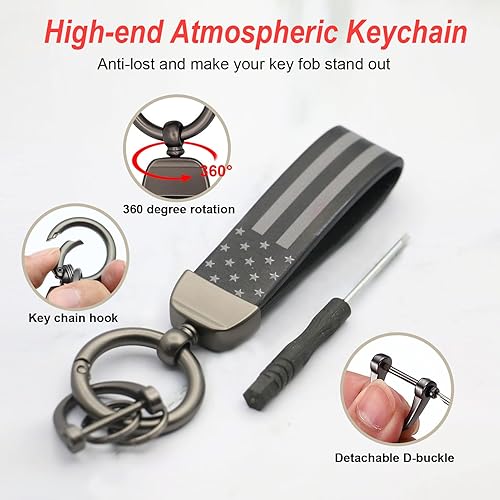 Miniatura 7 de Compatible con funda para llavero Mercedes Benz con accesorios para llavero, funda de protección completa de TPU suave premium para Mercedes Benz A,