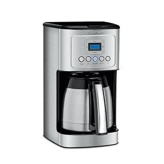 Cuisinart 12-Cup Coffee Maker, Programmable PerfecTemp Thermal Carafe Coffee Machine with 1-4 Cup Setting, Brew Strength Control and Brew Pause, Stainless Steel, DCC-3400NAS, Silver - Amazon product rated Grade A