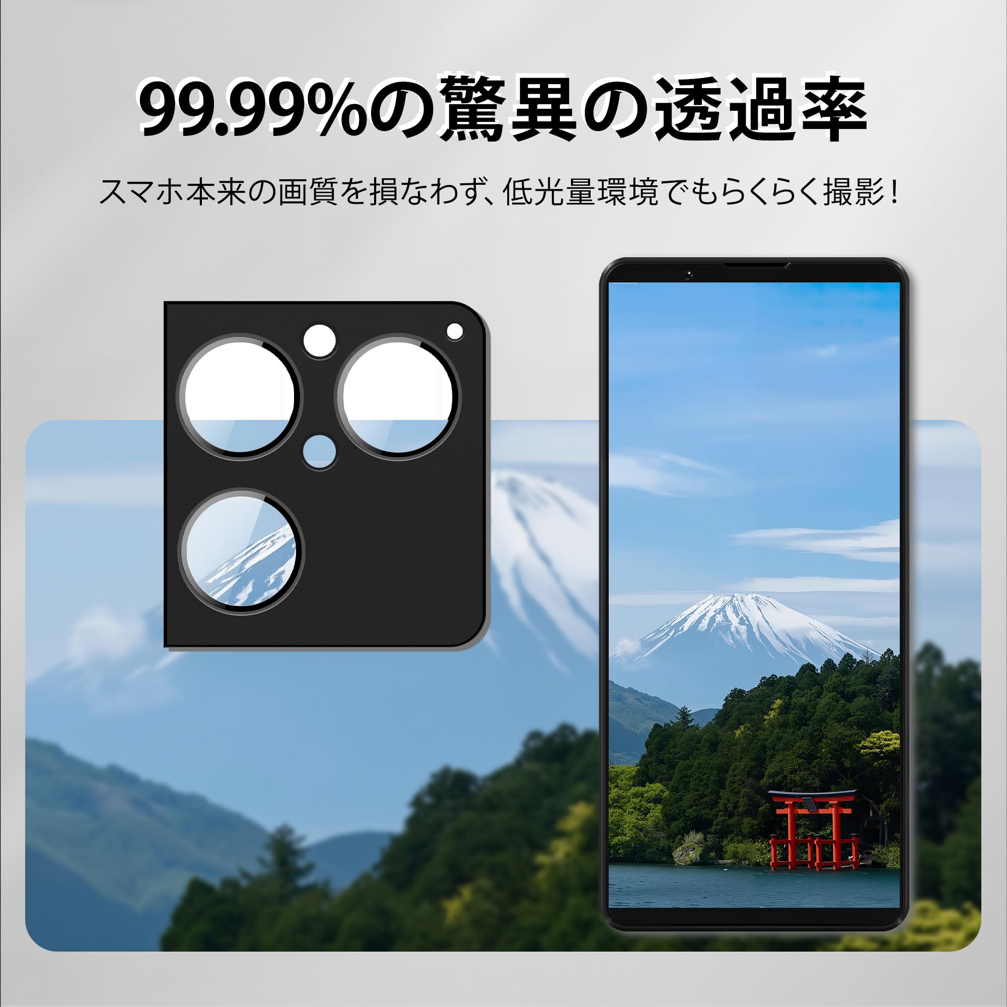 Amazon.co.jp: ZXZone カメラフィルム Xperia 1 VIII 用 アルミ合金製