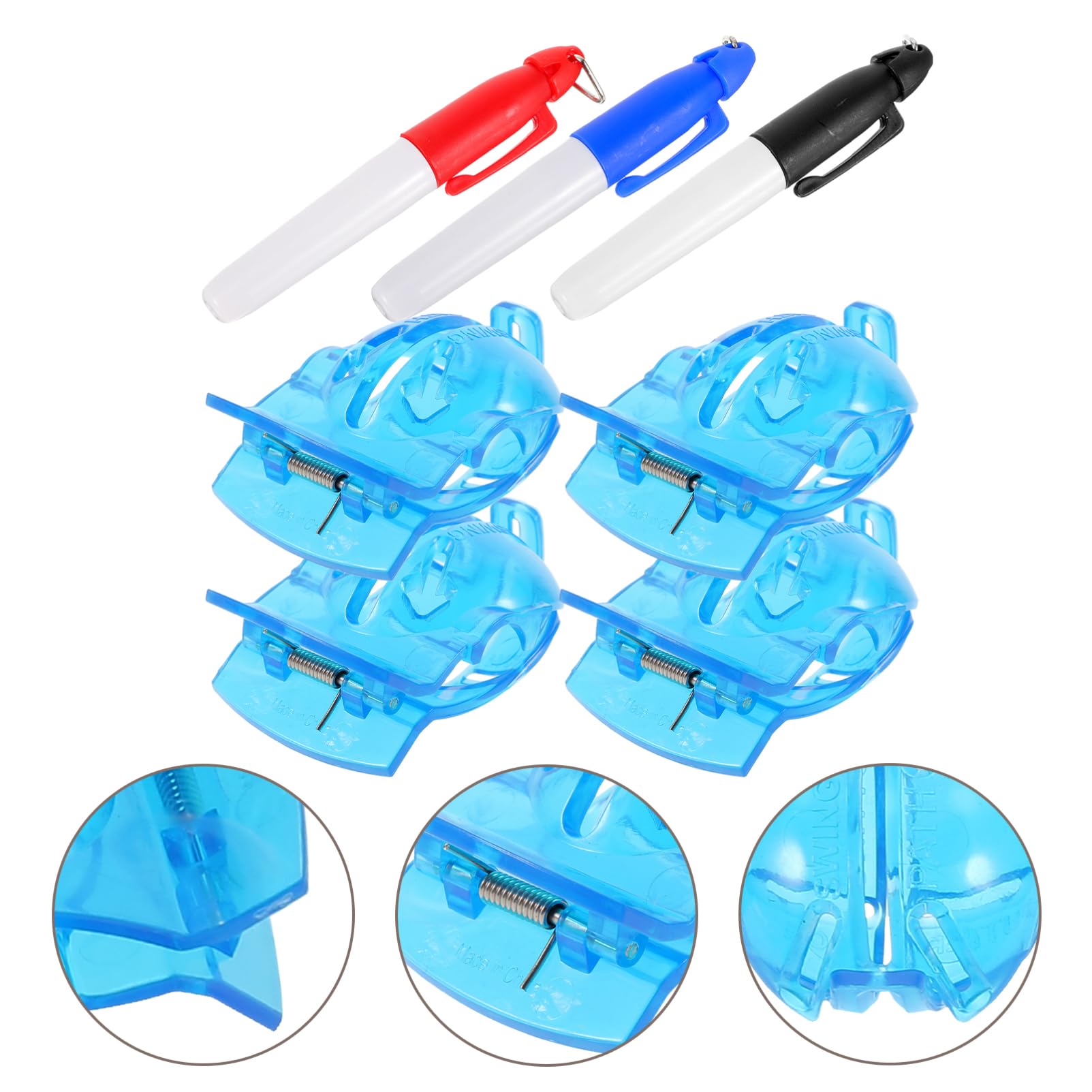 BESTonZON Strumenti per Allineamento Palline Golf Marcatore e Clip per Golf per Precisione e Adatto Tipi
