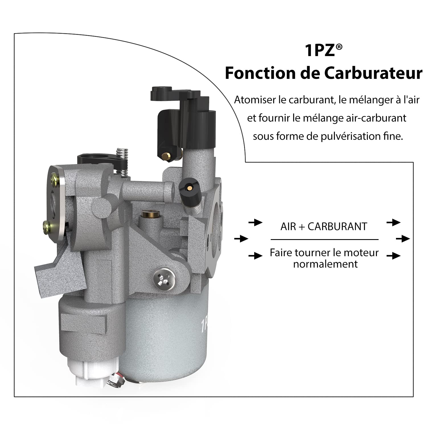 1PZ F6C-E07 Carburateur Remplacement pour Robin EX13 EX17 EX17D SP17 SP170 Moteur 277-62301-30 277-62302-50 277-62301-10 277-62301-50 277-62301-00