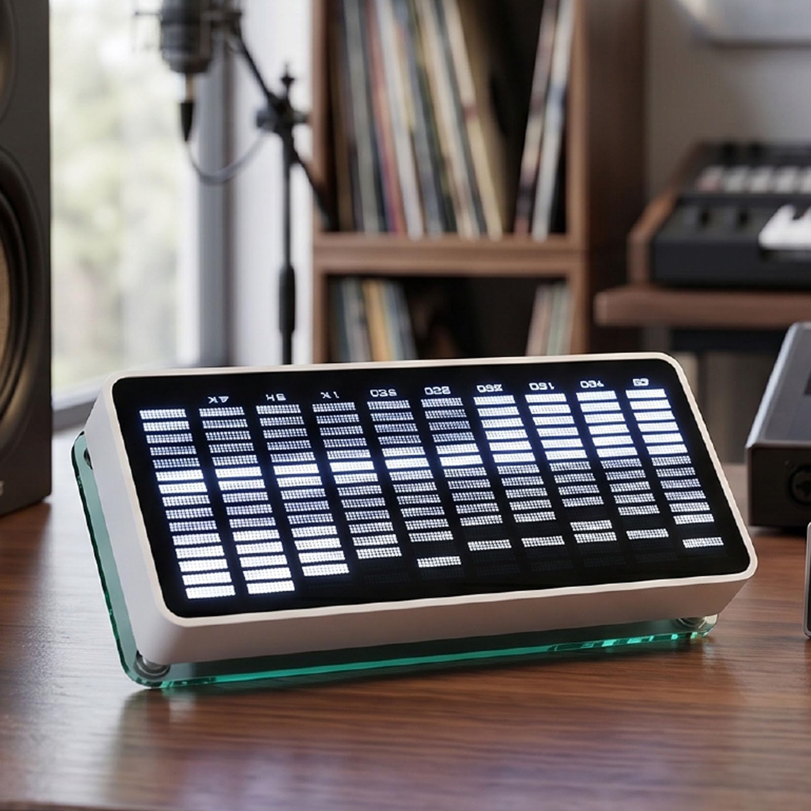 Cuifati Analyzer Muzyczny 384 LED 1624 Segmentowy Wyświetlacz