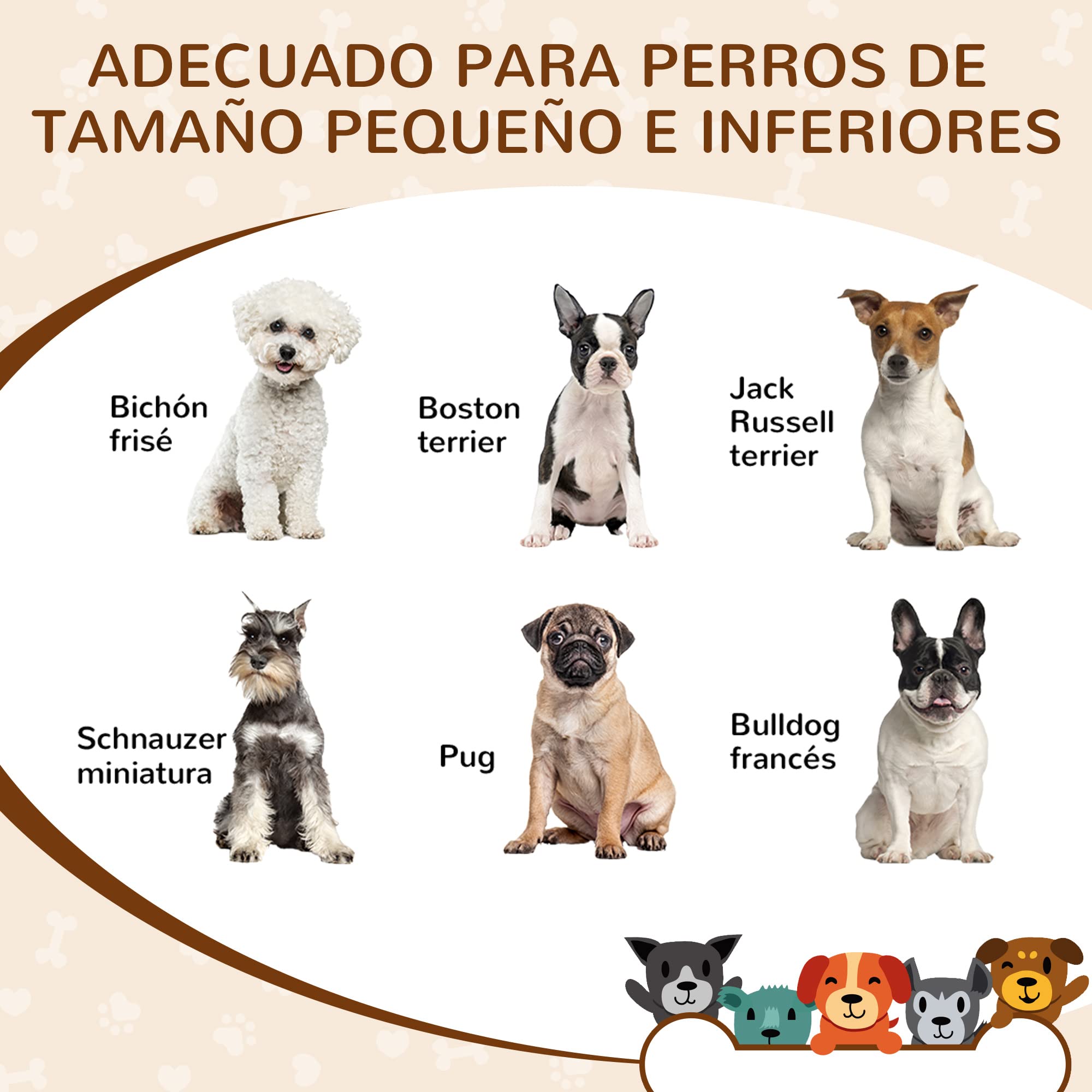 PawHut Caseta de Madera para Perros Pequeños Casa para Mascotas Interior con Puerta Delantera de Forma de Sol Corazón Pata 69x50x58,5 cm Roble