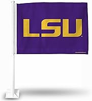 Vista 81 de Rico Industries Bandera de coche de doble cara de la NCAA, gran accesorio para automóvil