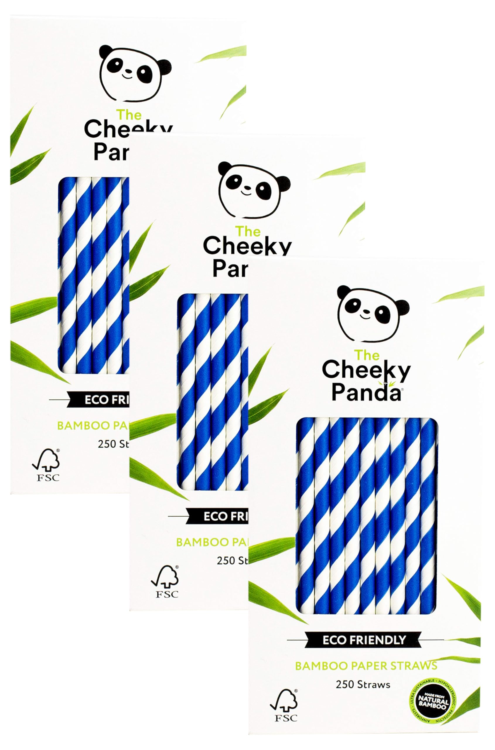 The Cheeky Panda Bamboo Paper Straws | 250 Black Coloured Paper Drinking Straws — view 15