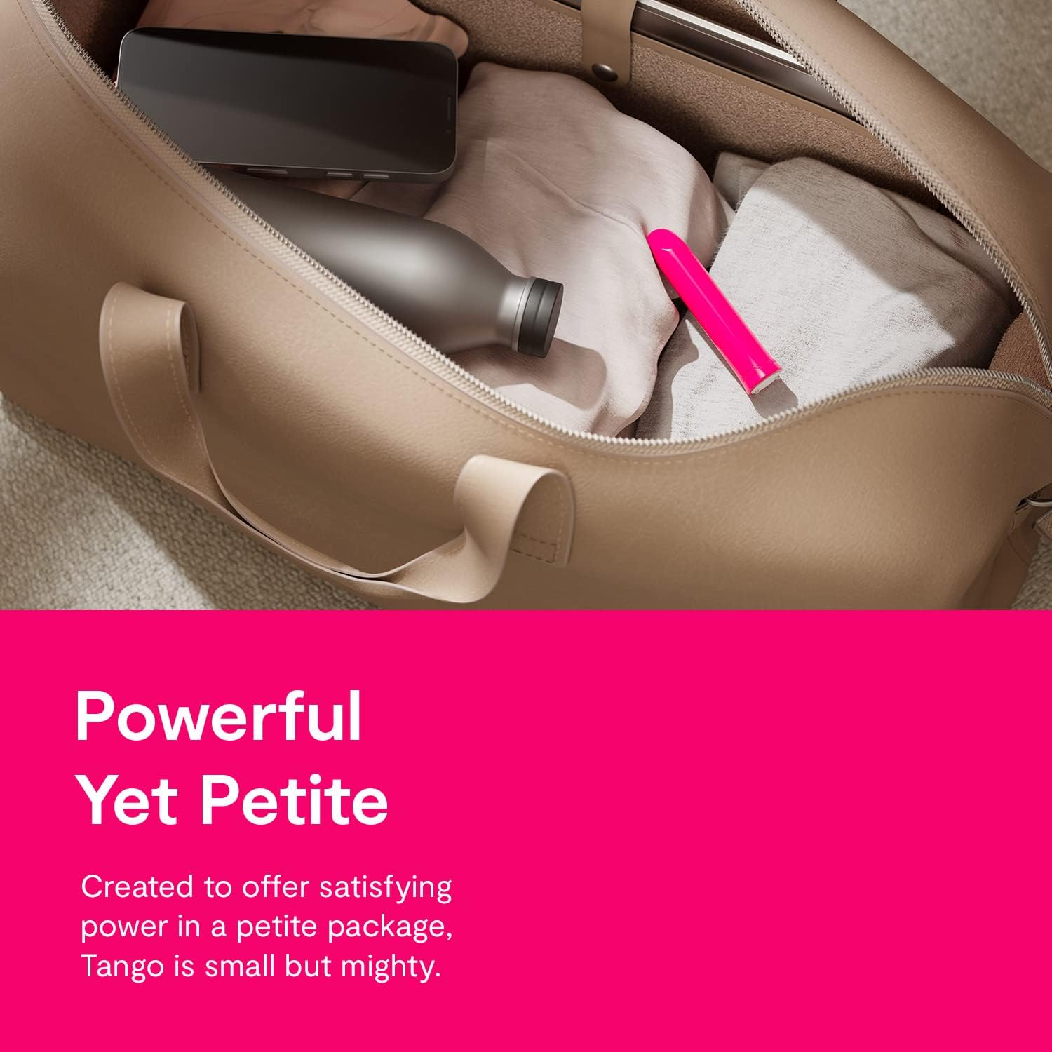 WE-VIBE Tango Rechargeable Bullet Vibrator with 30 Ml Lube, Pink