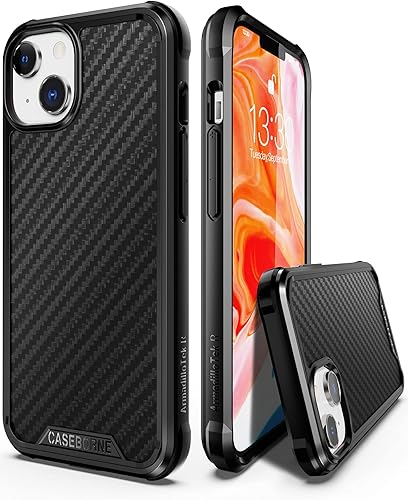 CaseBorne R - Funda compatible con iPhone 13  iPhone 14, protección a prueba de golpes, grado militar probado en caídas de 12 pies, marco de