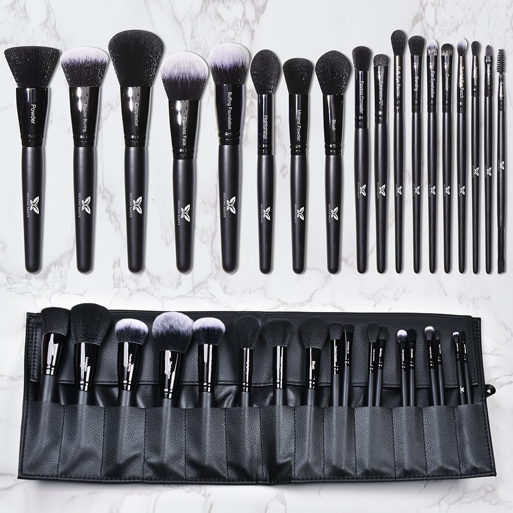 Amazon.com: 18-Pc Makeup Brush Set - Professional Makeup Brushes