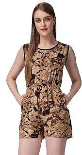 a modern fashion Women's Sleeveless Summer Short Jumpsuit with Dot Print-picture-10