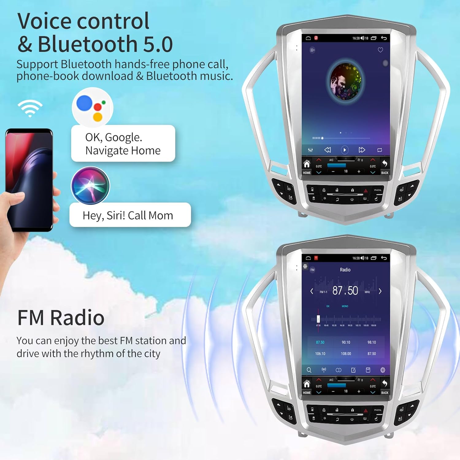 Voice control and Bluetooth 5.0 features